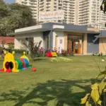 Productive Minds Montessori preschool campus with outdoor play area and private garden in Gurgaon