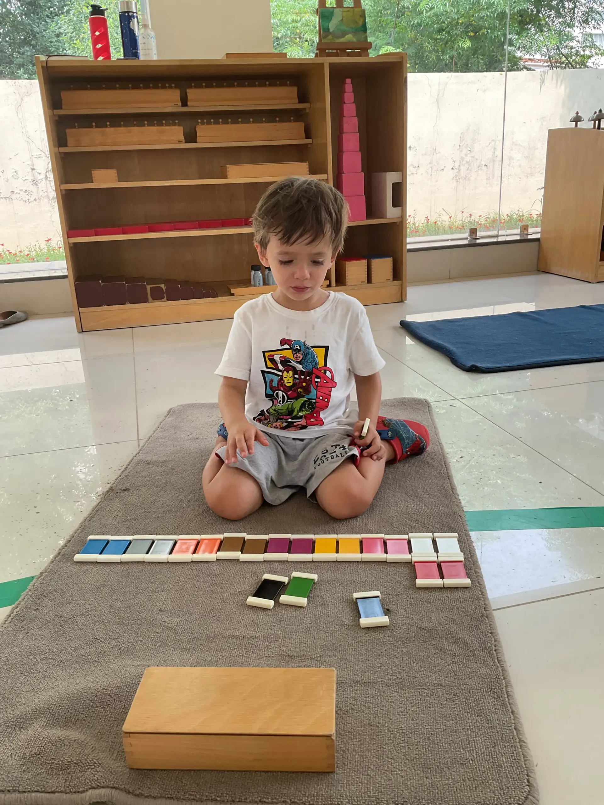Montessori discovery in glass classrooms