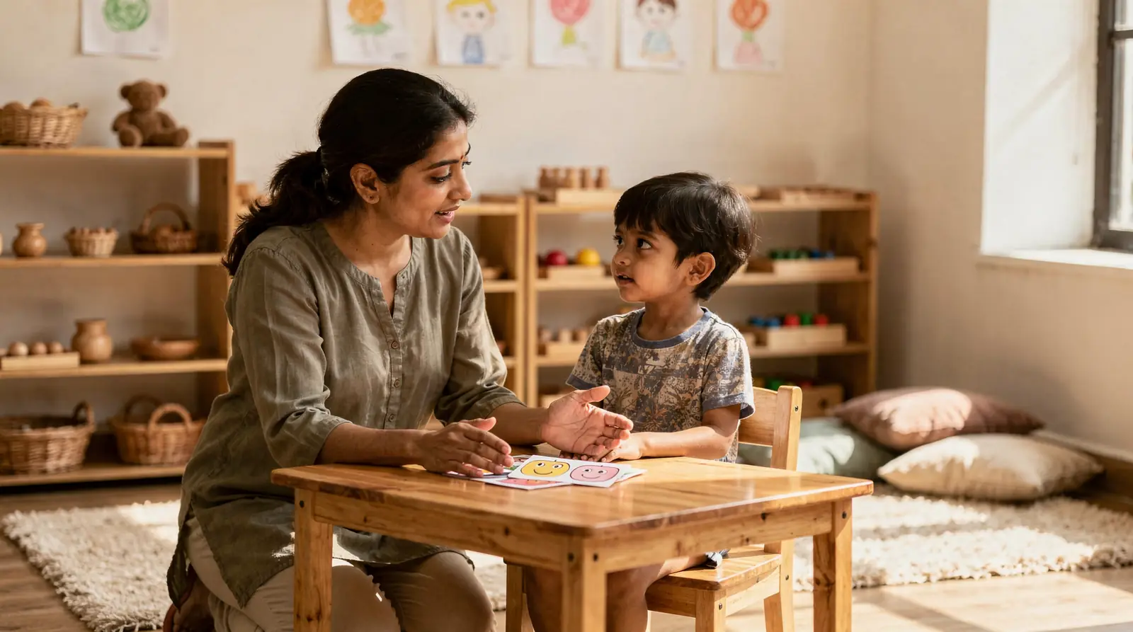 The environment promotes naturally healthy cortisol patterns, supporting emotional balance and cognitive growth in young