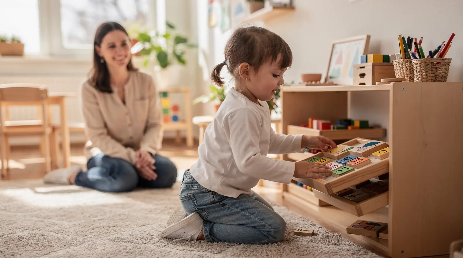 A child-led approach without rigid timetables fosters a stress-free atmosphere that enhances brain development