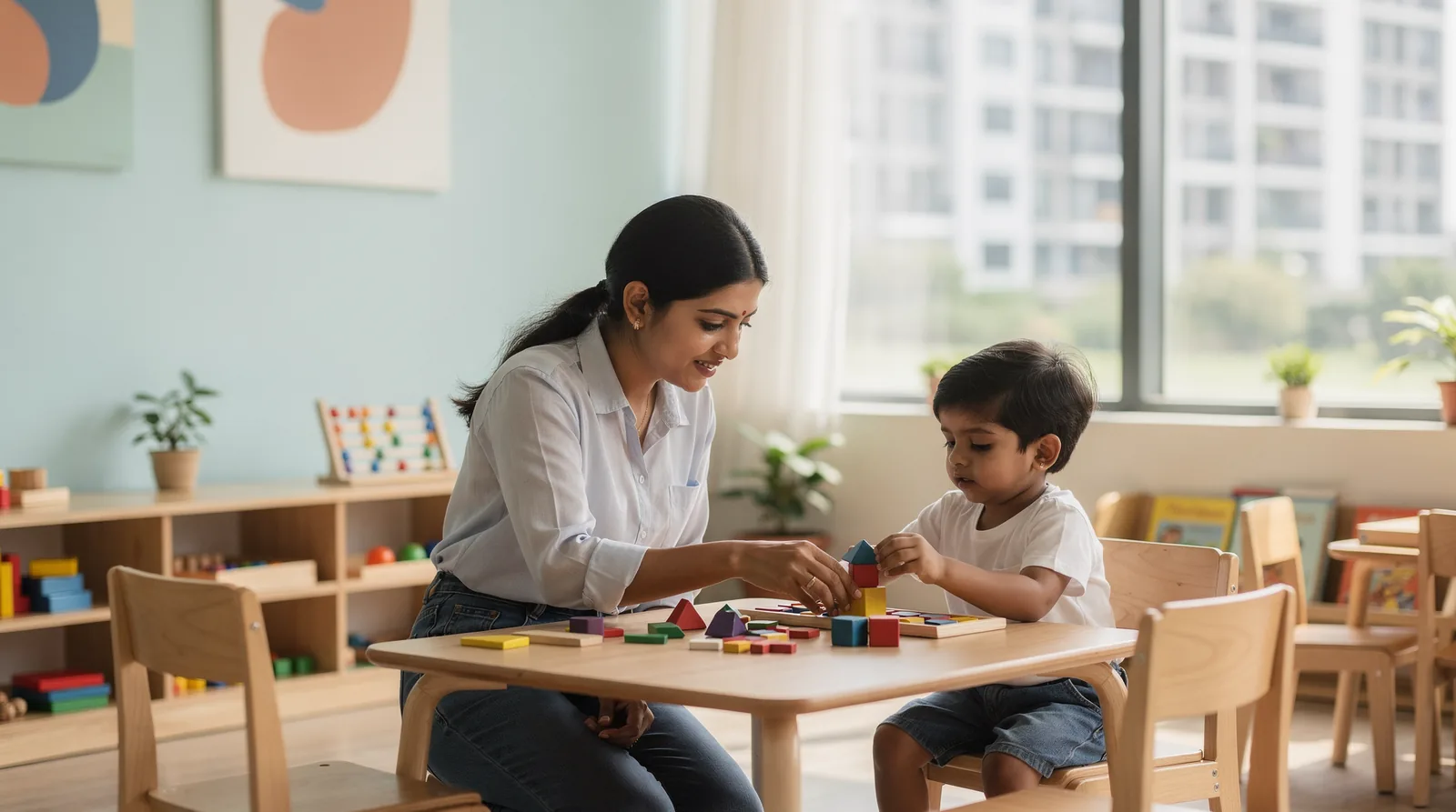 A child-led environment without rigid timetables fosters a stress-free atmosphere that enhances brain development