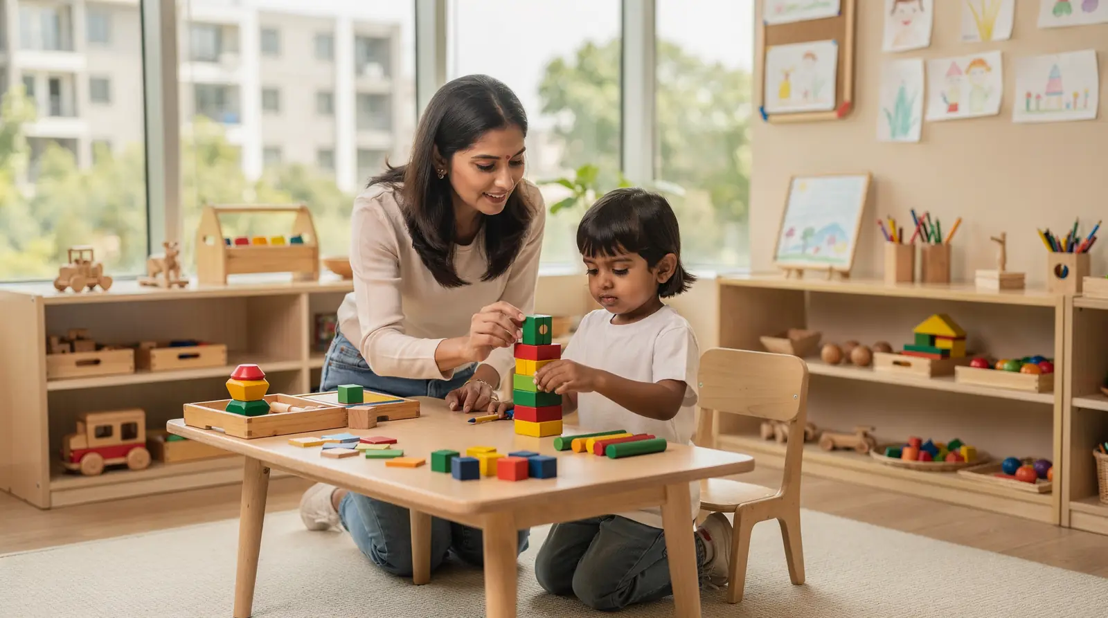 Only 42 children per campus ensures individual attention and a calm atmosphere at this gurgaon