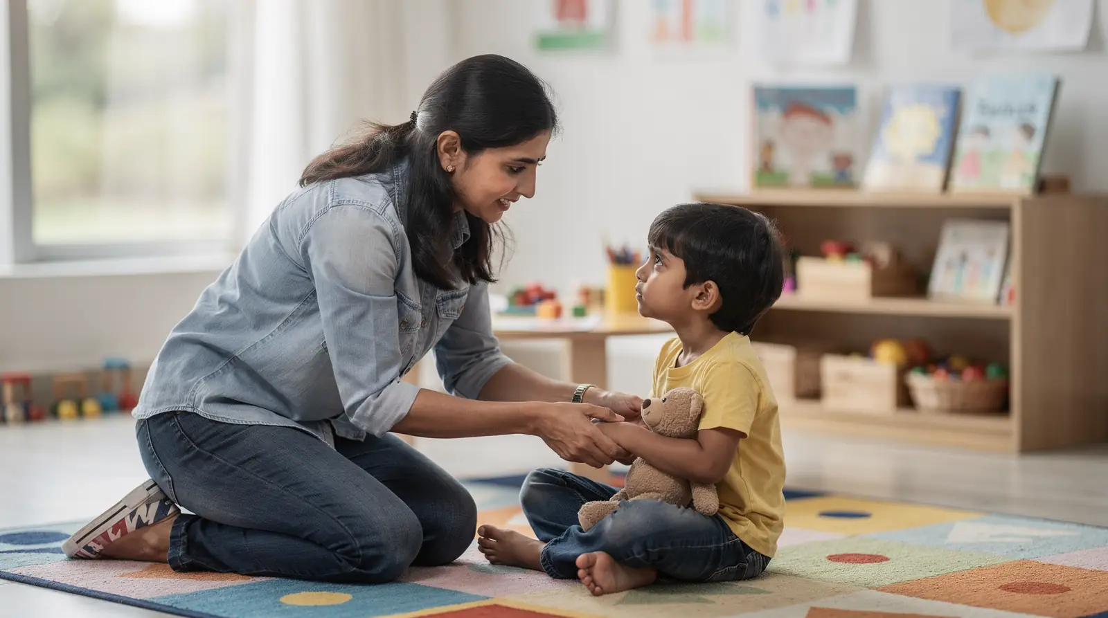 The unique setup promotes naturally healthy cortisol patterns, supporting emotional balance and cognitive growth.; Children