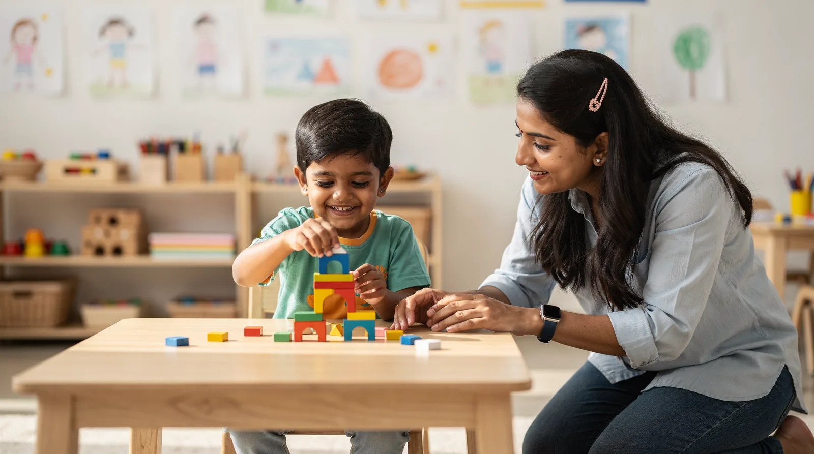 A gurgaon preschool sector52 with a vast private garden allows children to venture into outdoor